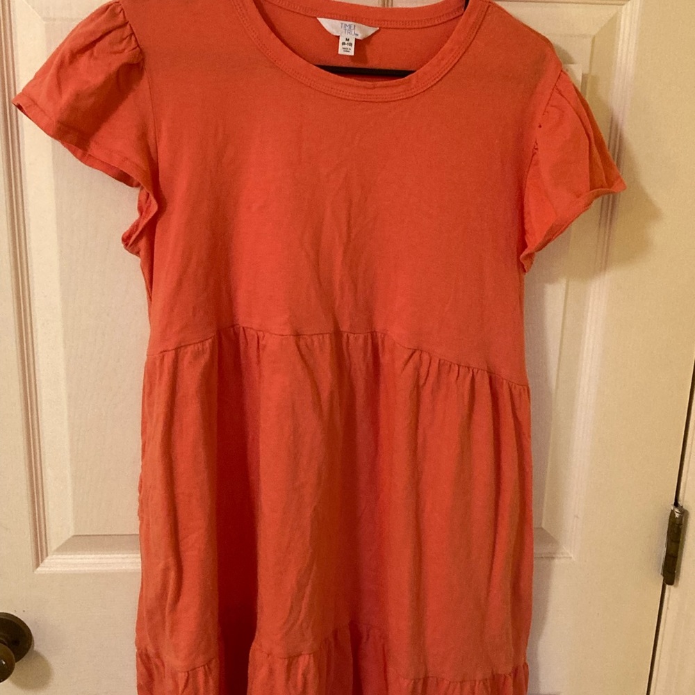 Time and true orange dress size medium